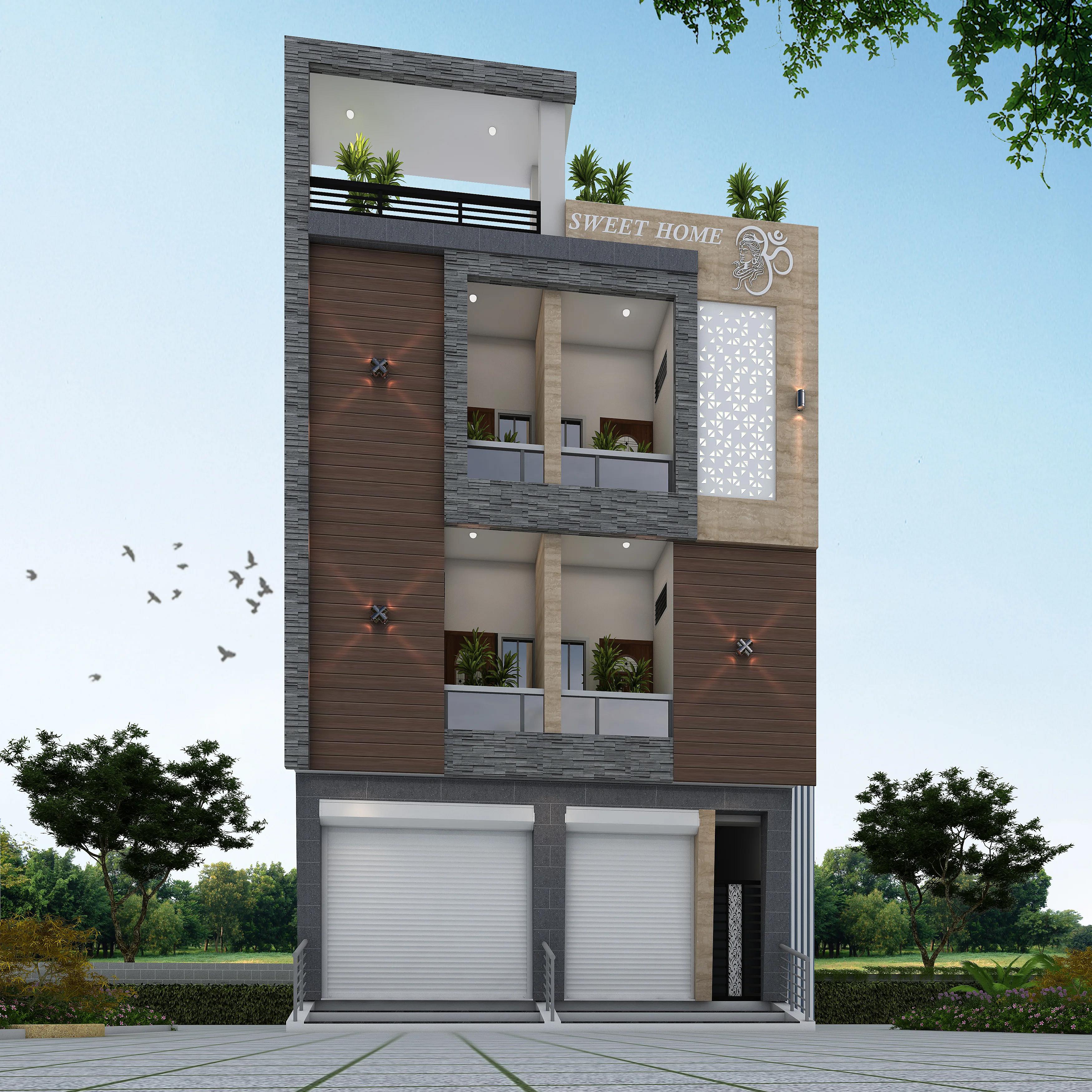 36X48 House With Shop plan- 1728 sqft Residential Cum Commercial house design At Reasi [J&K]