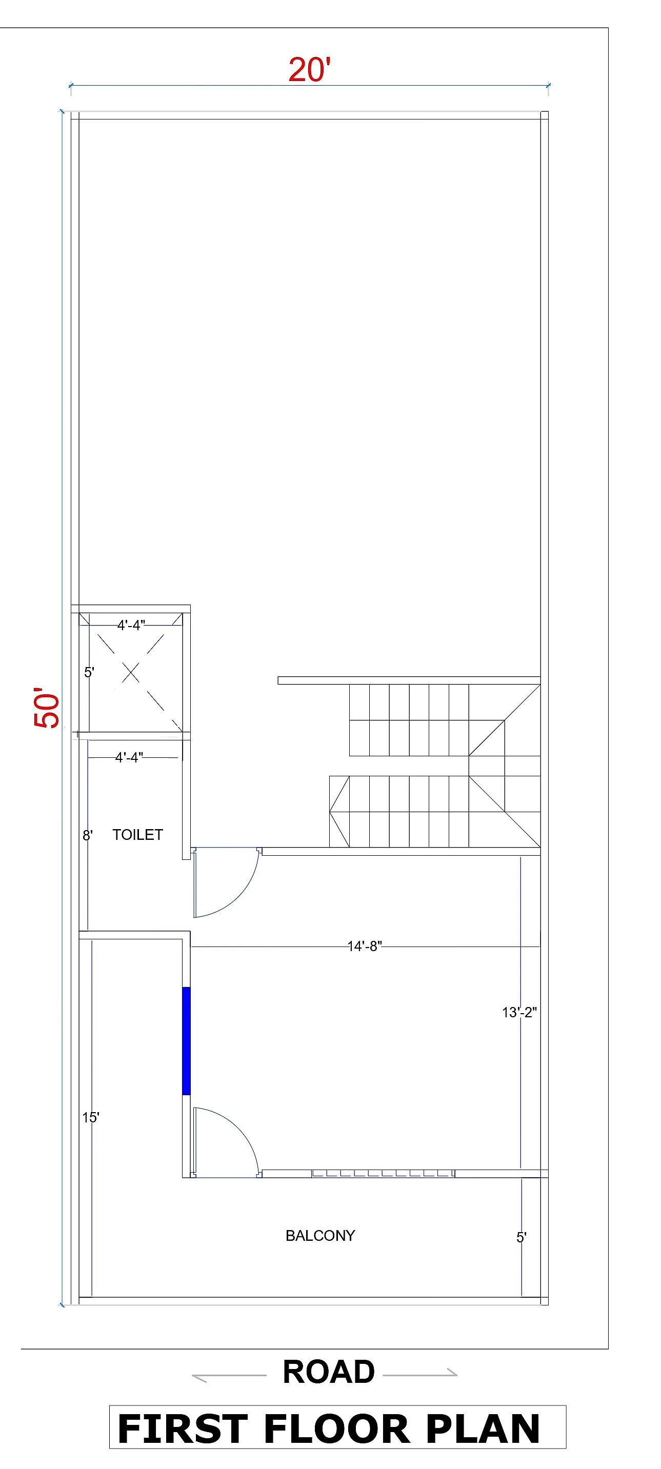 20X50 House plan- 1000 sqft Residential house design At Indore thumbnail 2 — Project ID 7430