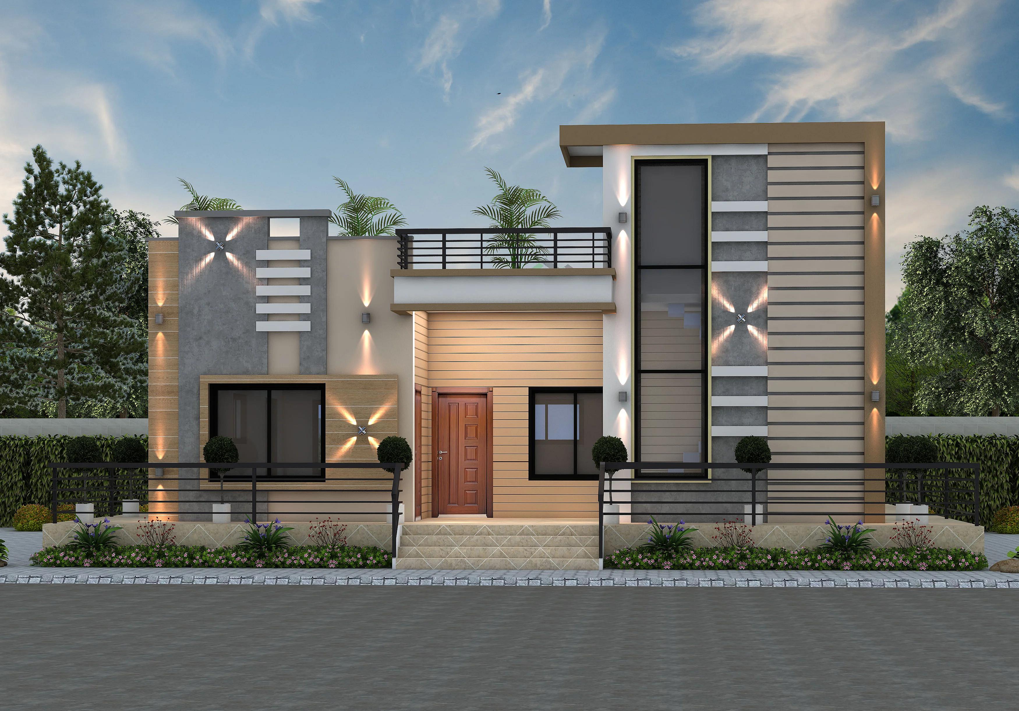 37X34 Residential House with Rental House plan- 1258 sqft Residential Cum Commercial house design At Kolhapur [MP]