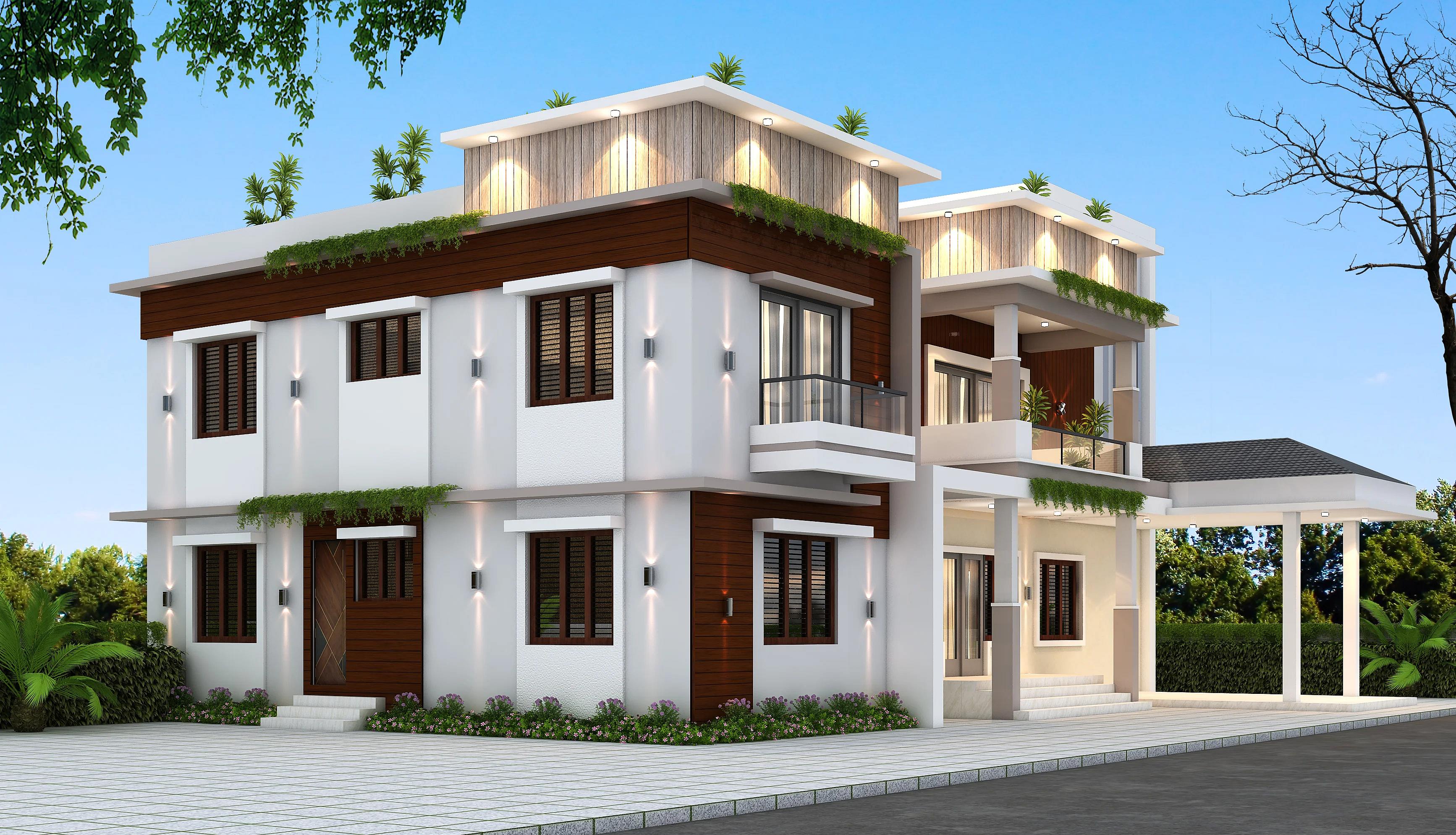 82X68 House plan- 5576 sqft Residential house design At Canacona {GAO} — photo 1 — Project ID 7471