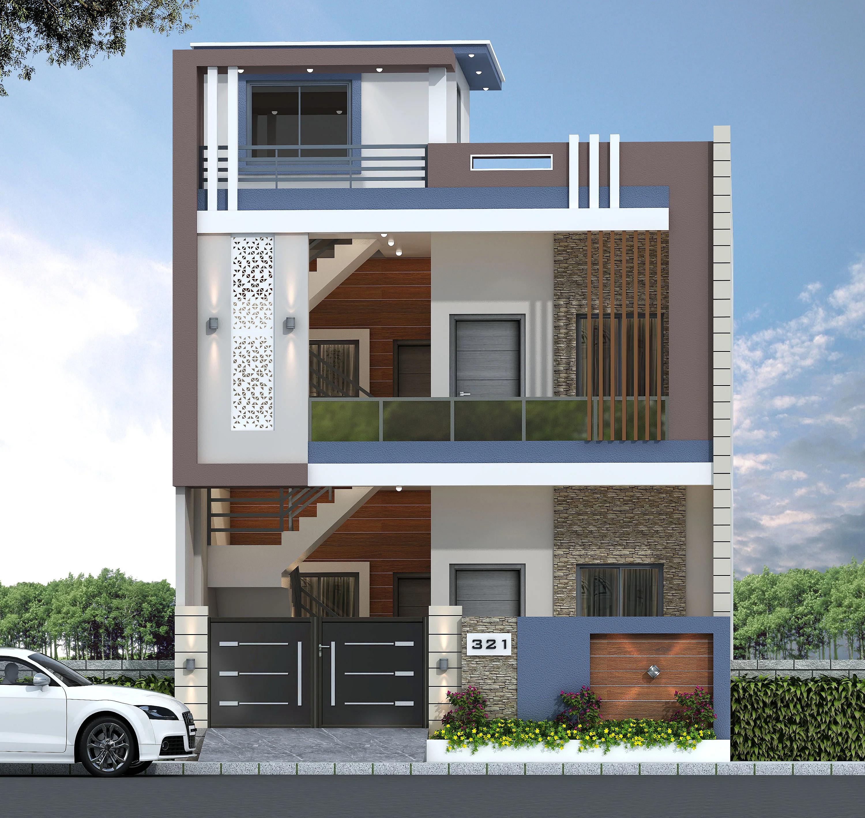 25X50 House plan- 1250 sqft Residential house design At Lucknow [UP]