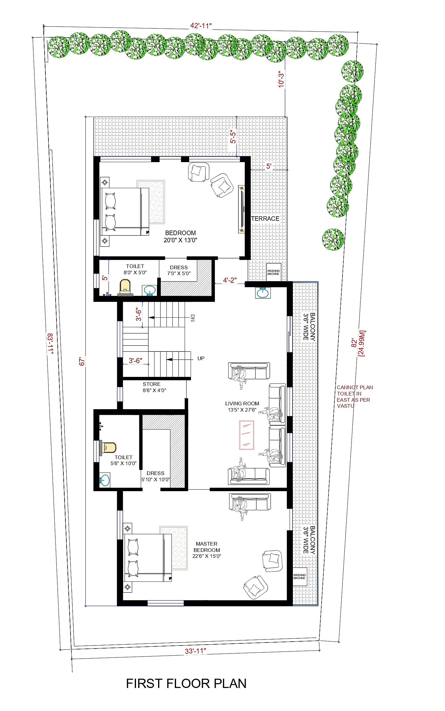 43X82 House plan- 3526 sqft Residential house design At Kharagpur thumbnail 2 — Project ID 7489