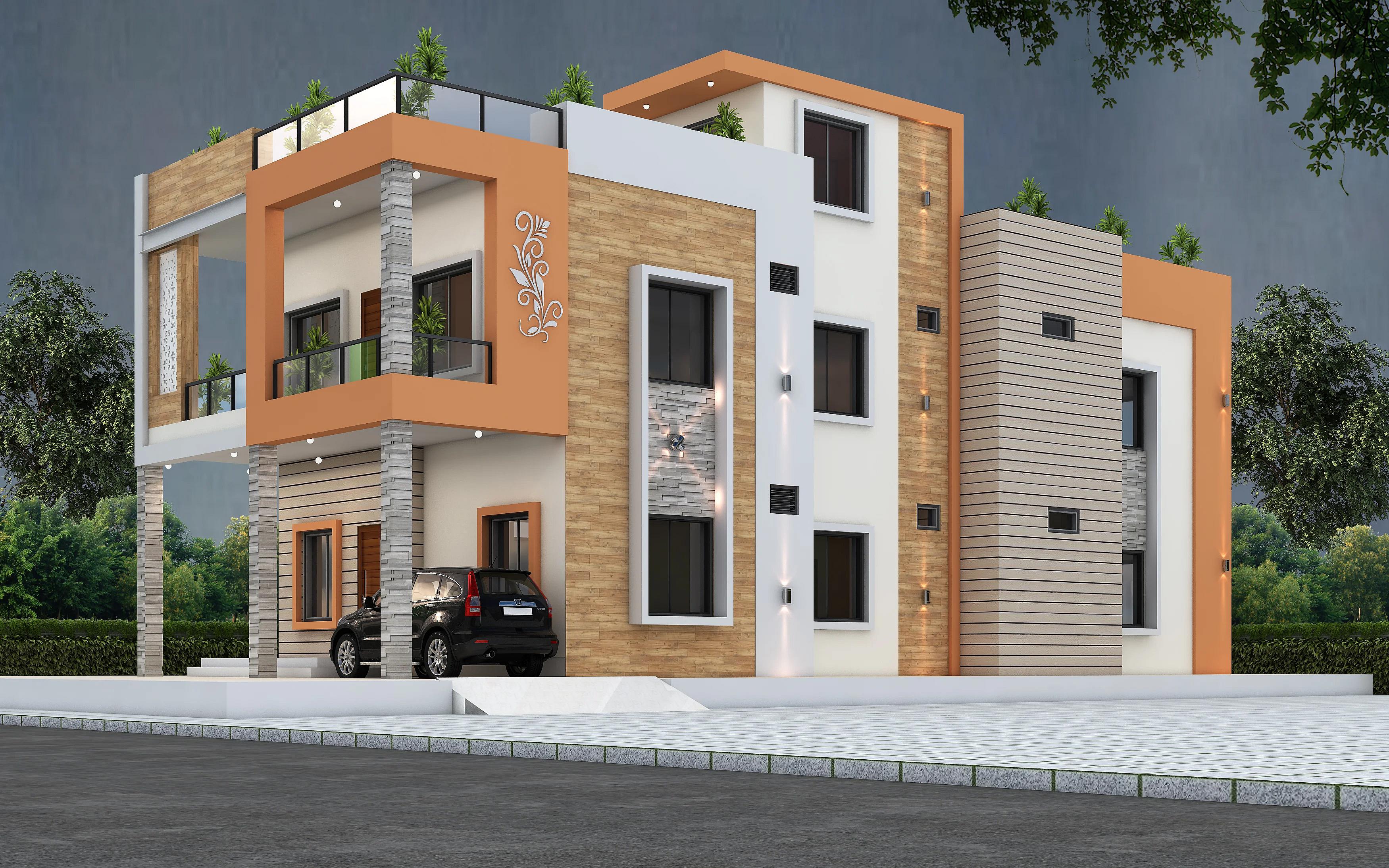 43X82 House plan- 3526 sqft Residential house design At Kharagpur [WB]