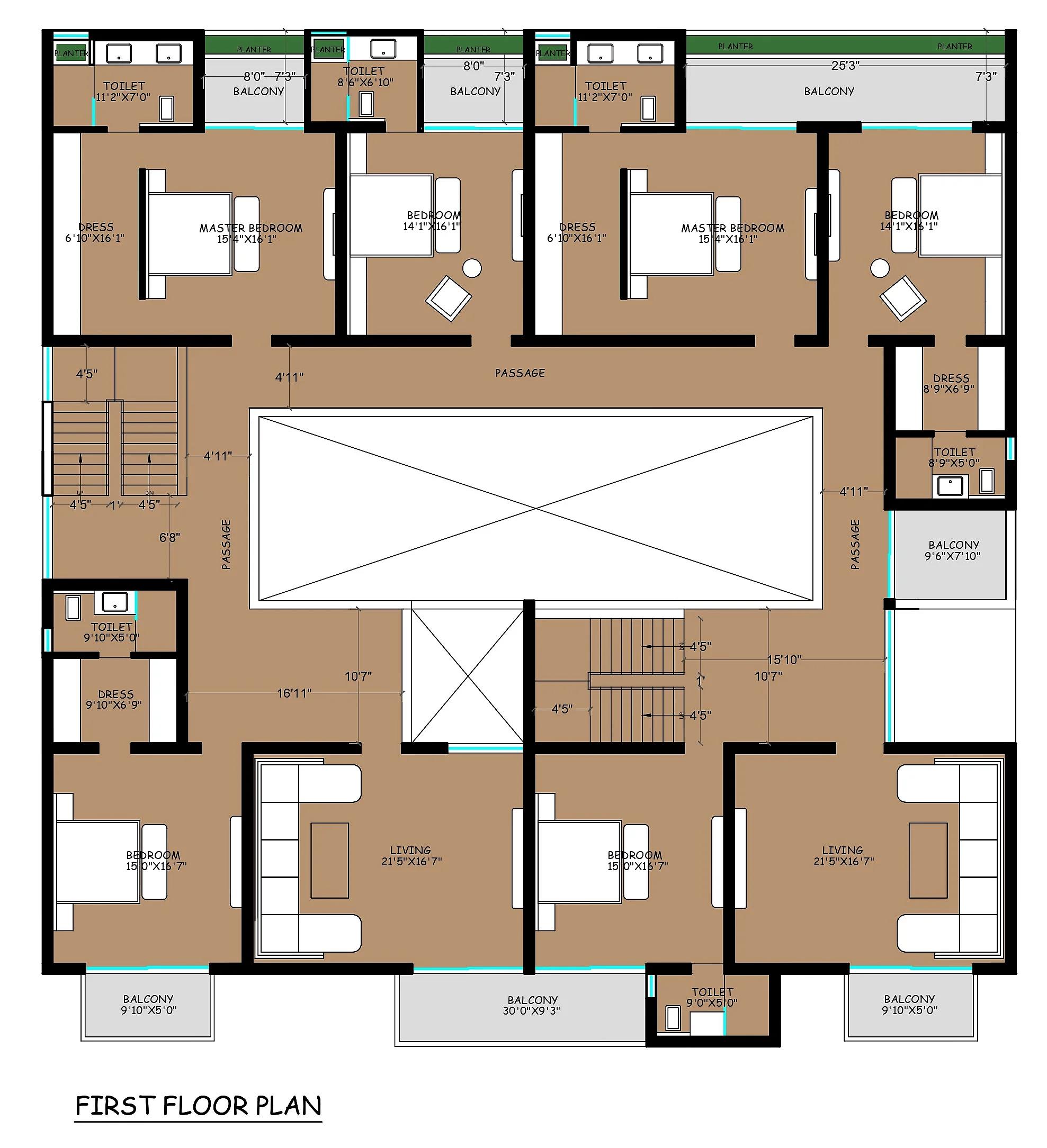 88X98 House plan- 8624 sqft Residential house design At Sagwara thumbnail 1 — Project ID 7541
