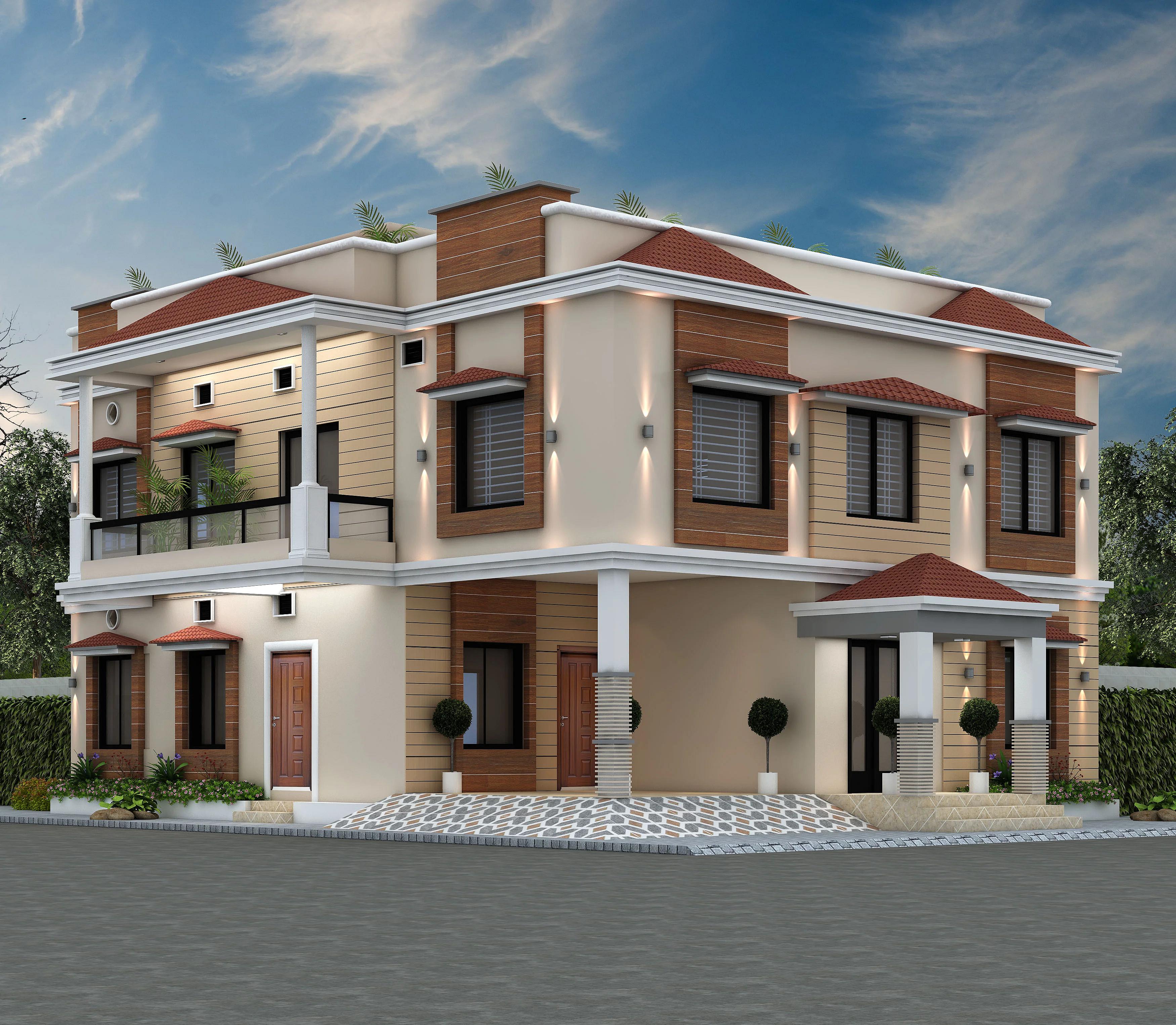 30X45 House With Office  plan- 1350 sqft Residential Cum Commercial house design At Howrah [WB]