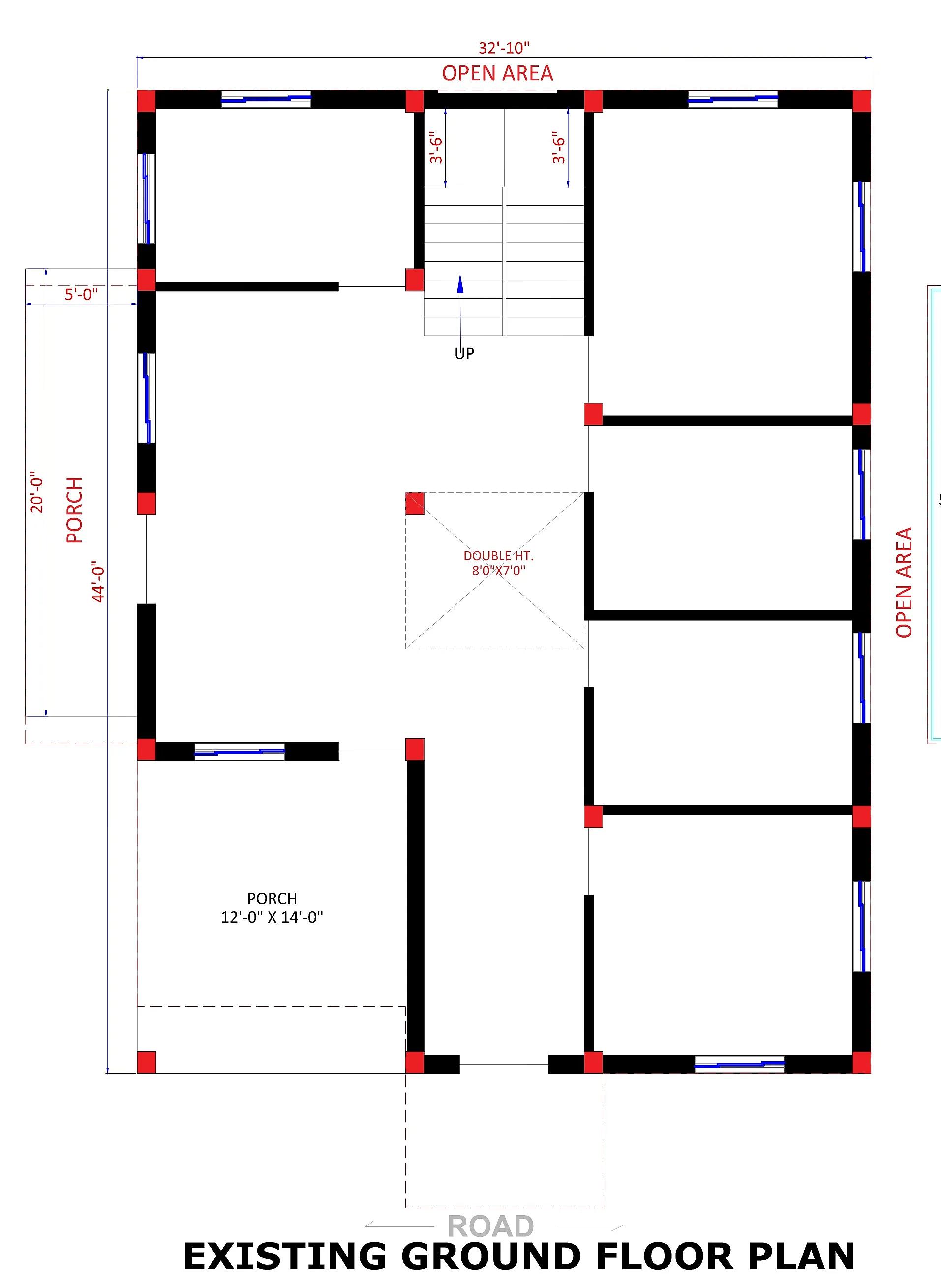 30X45 House With Office plan- 1350 sqft Residential Cum Commercial house design At Howrah thumbnail 3 — Project ID 7549