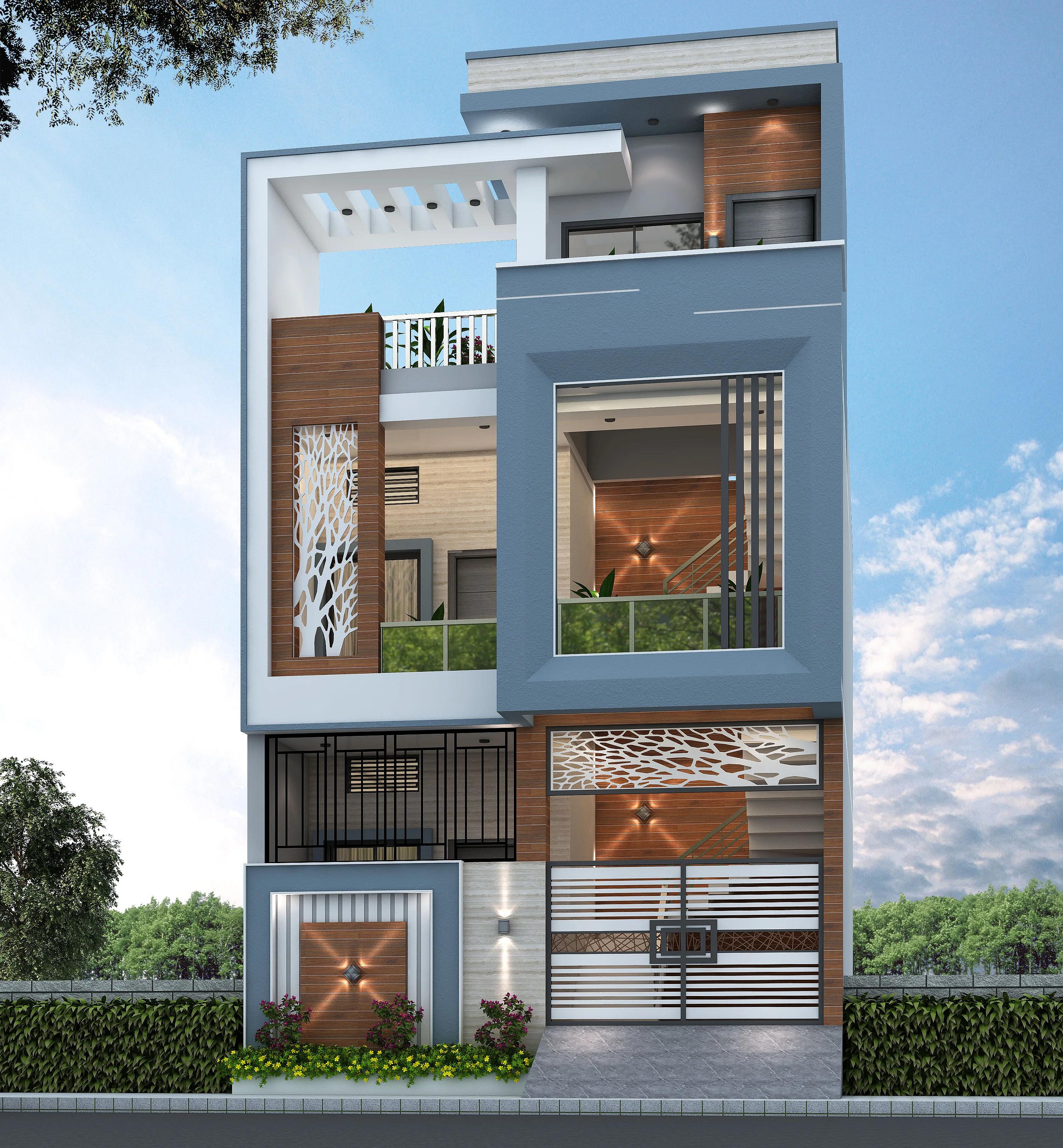 22X40 House plan- 880 sqft Residential house design At Hoshangabad [MP]