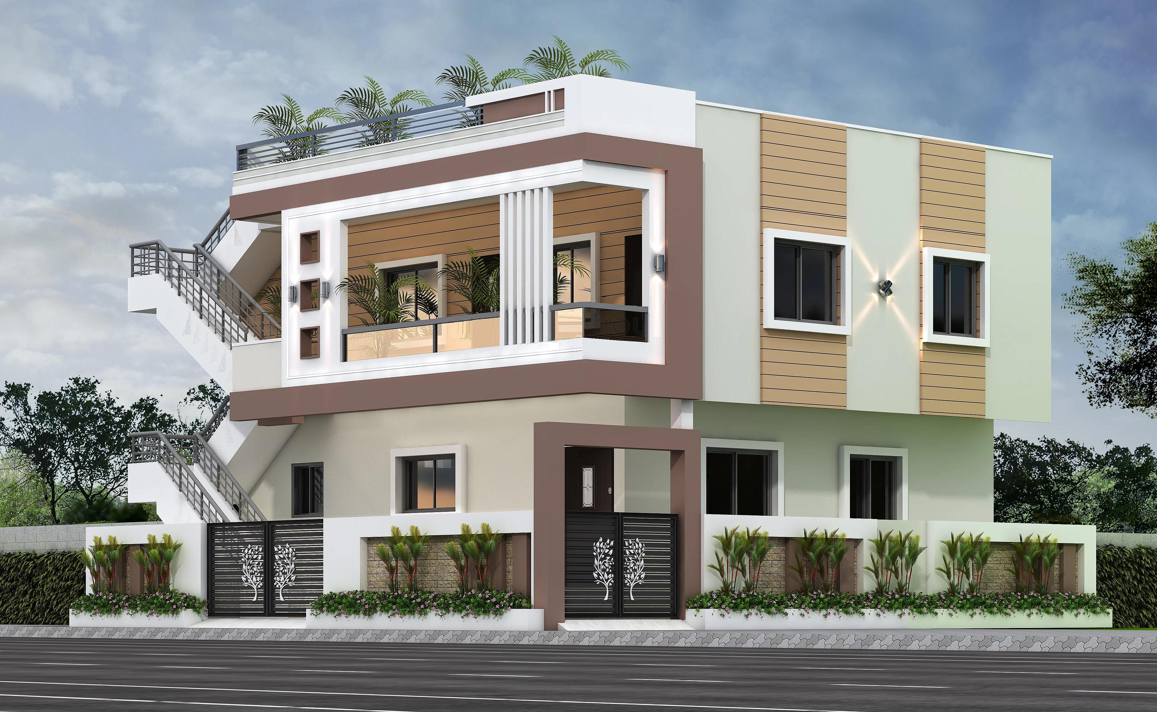 38X36 House With Office plan- 1368 sqft Residential house design At Itanagar — photo 1 — Project ID 7594