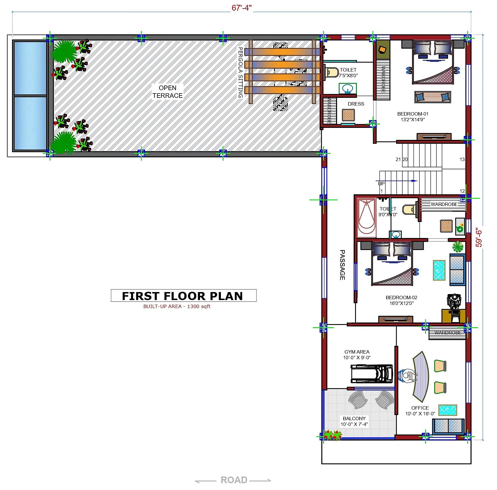 75X60 House with Swimming Pool plan- 4500 sqft Residential house design At Pathankot thumbnail 2 — Project ID 7716