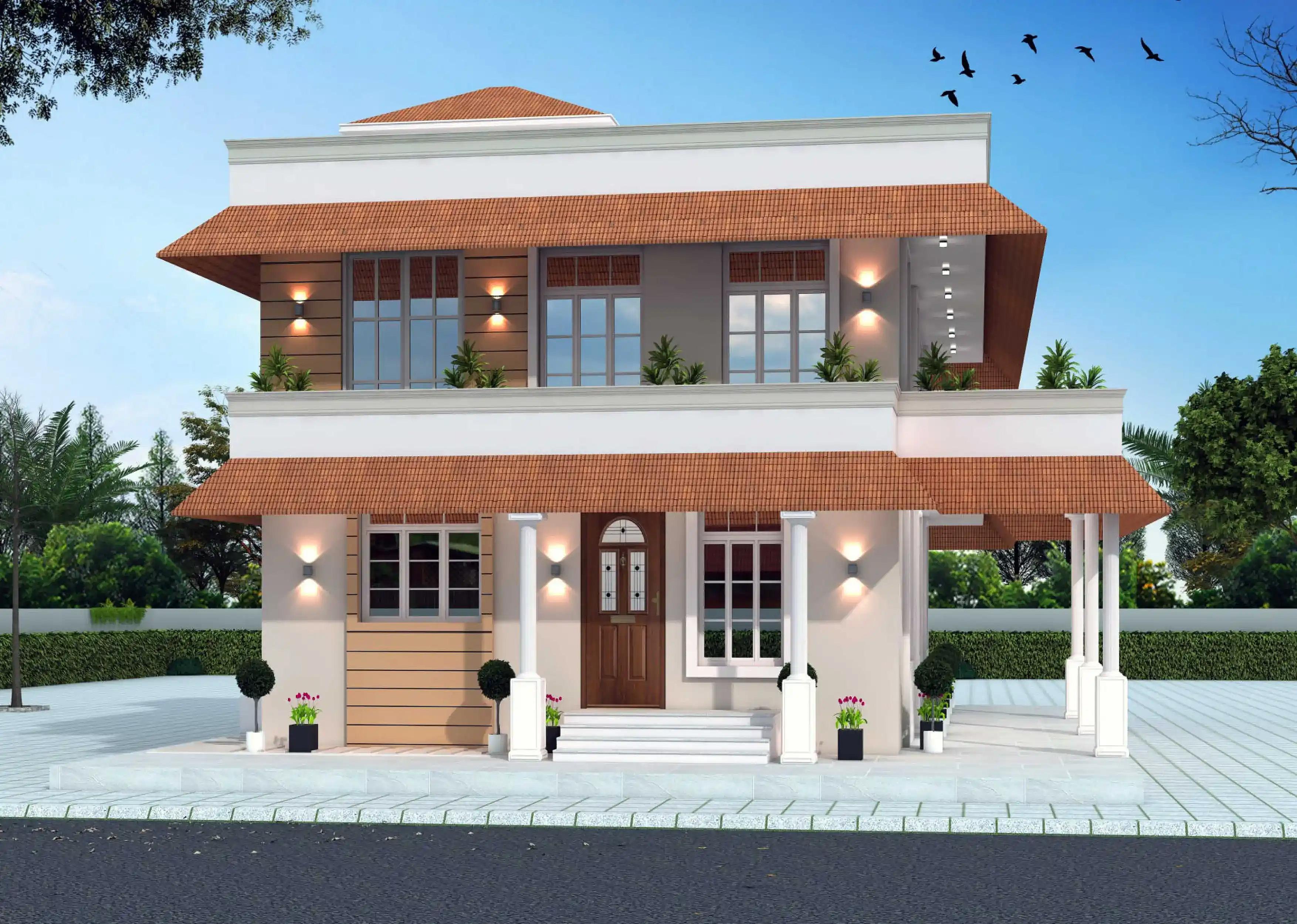50X40 House plan- 2000 sqft Residential house design At Bhojpur thumbnail 2 — Project ID 8405