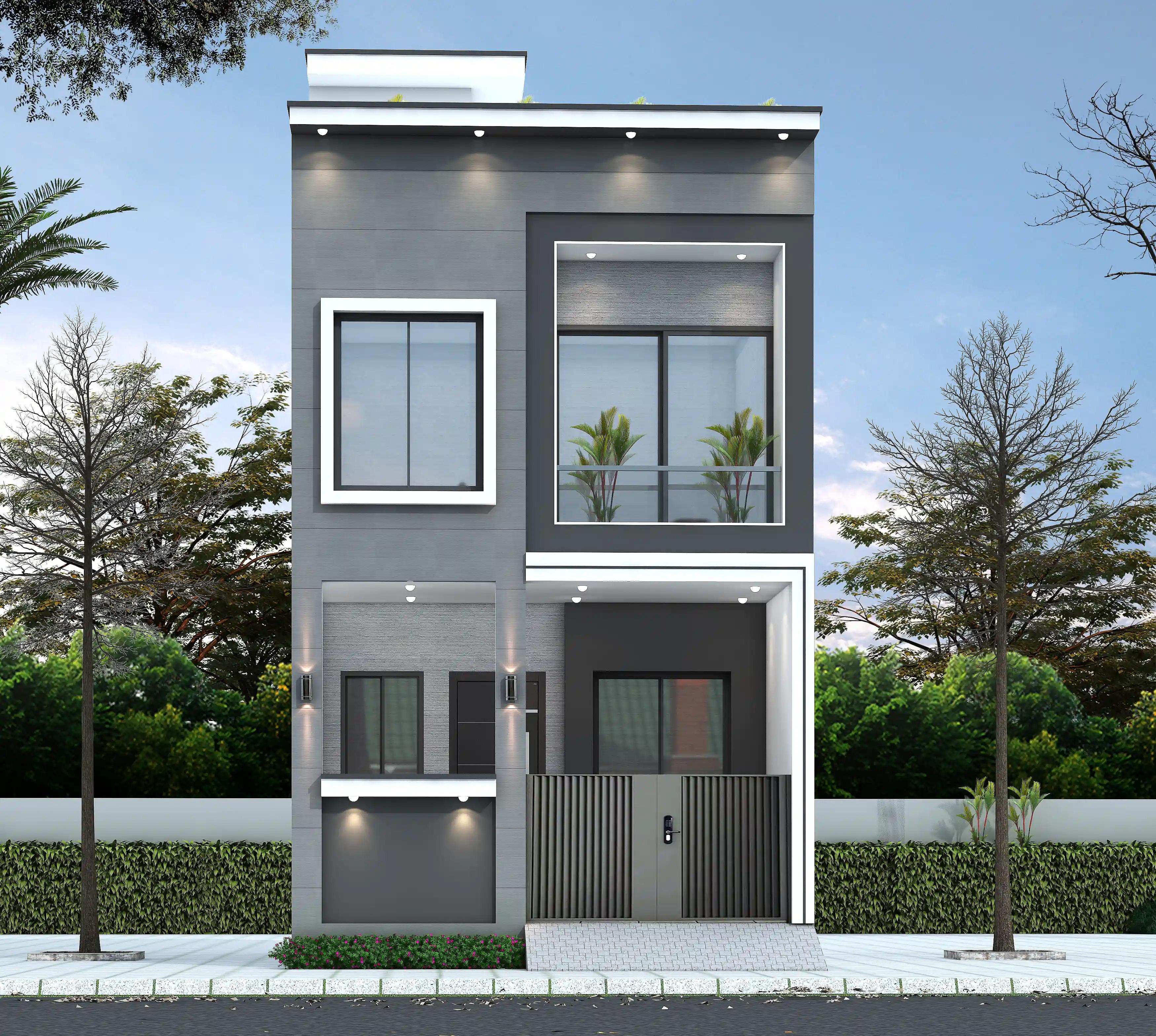 17X25 Office plan- 425 sqft Commercial house design At Bhandara thumbnail 1 — Project ID 8487