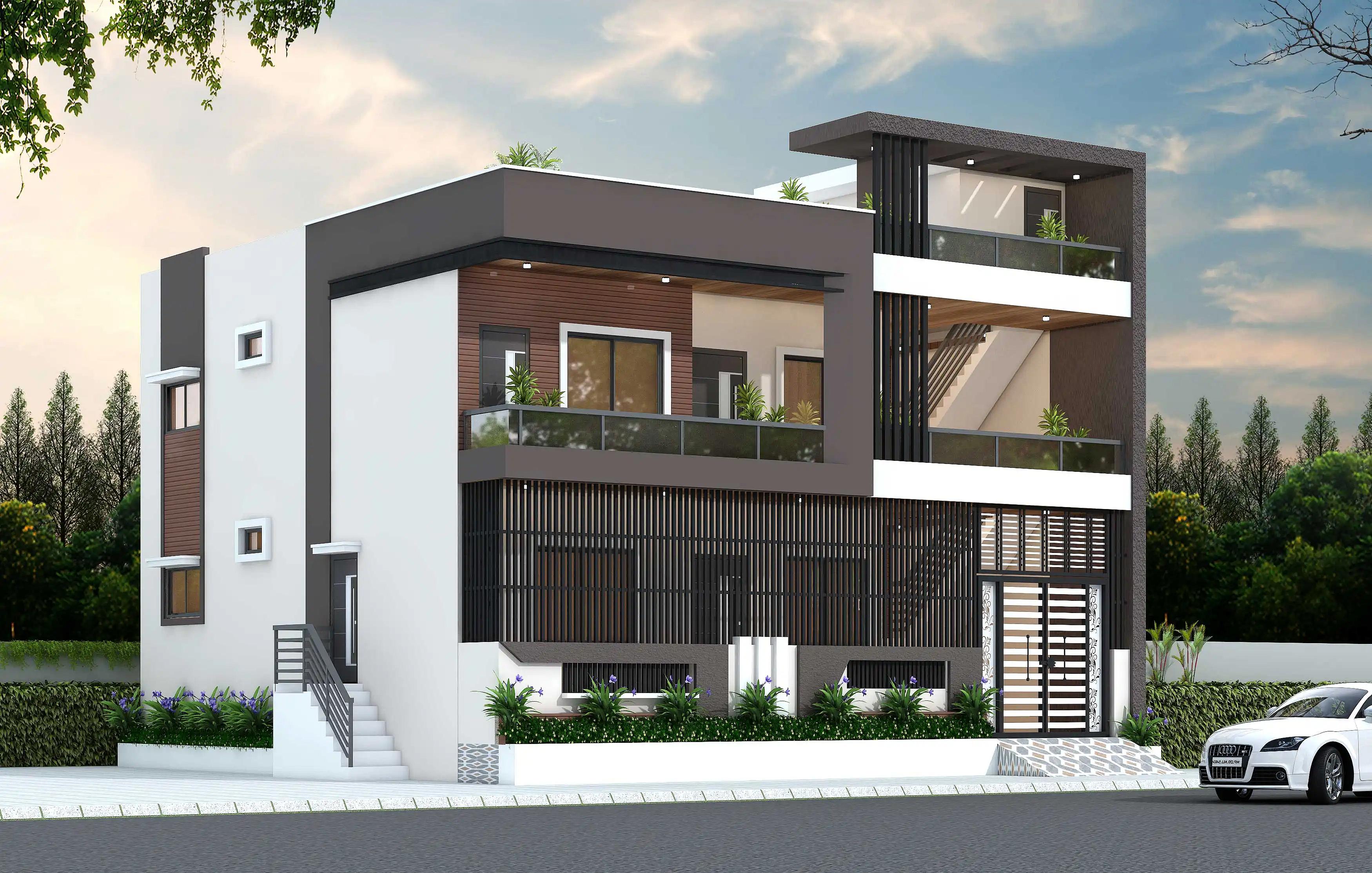 43X42 House plan- 1806 sqft Residential house design At Orai thumbnail 1 — Project ID 8489