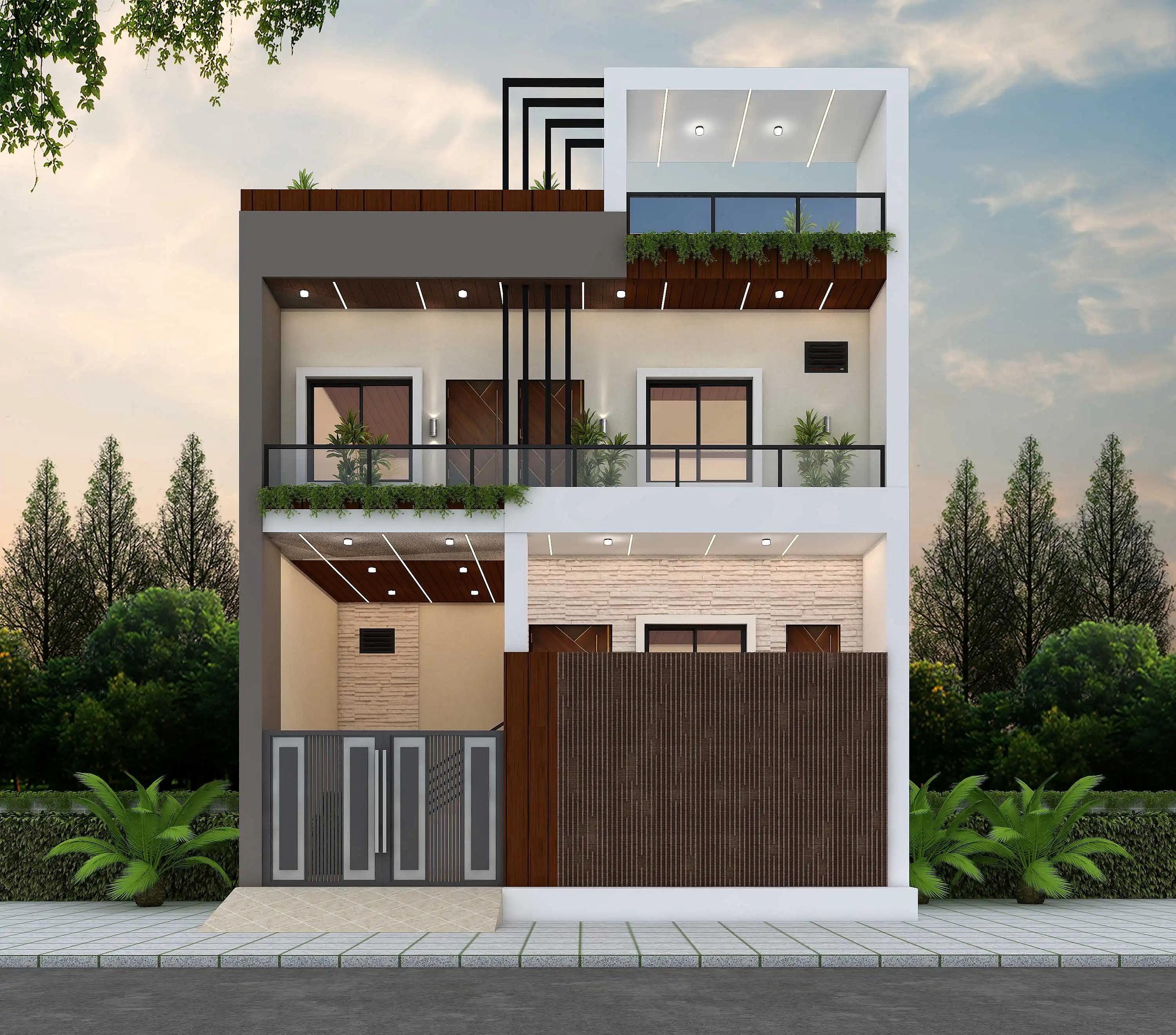 30X40 House plan- 1200 sqft Residential house design At Bharatpur thumbnail 1 — Project ID 8494