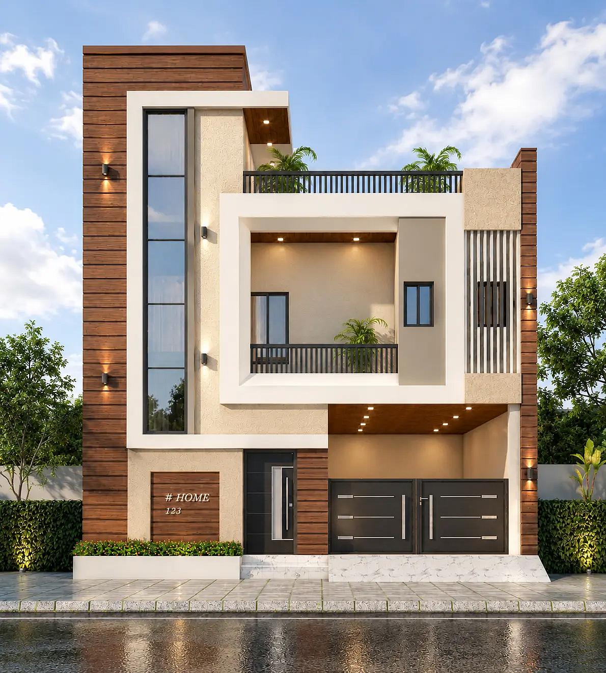 30X36 House plan- 1080 sqft Residential house design At Faridabad thumbnail 1 — Project ID 8495