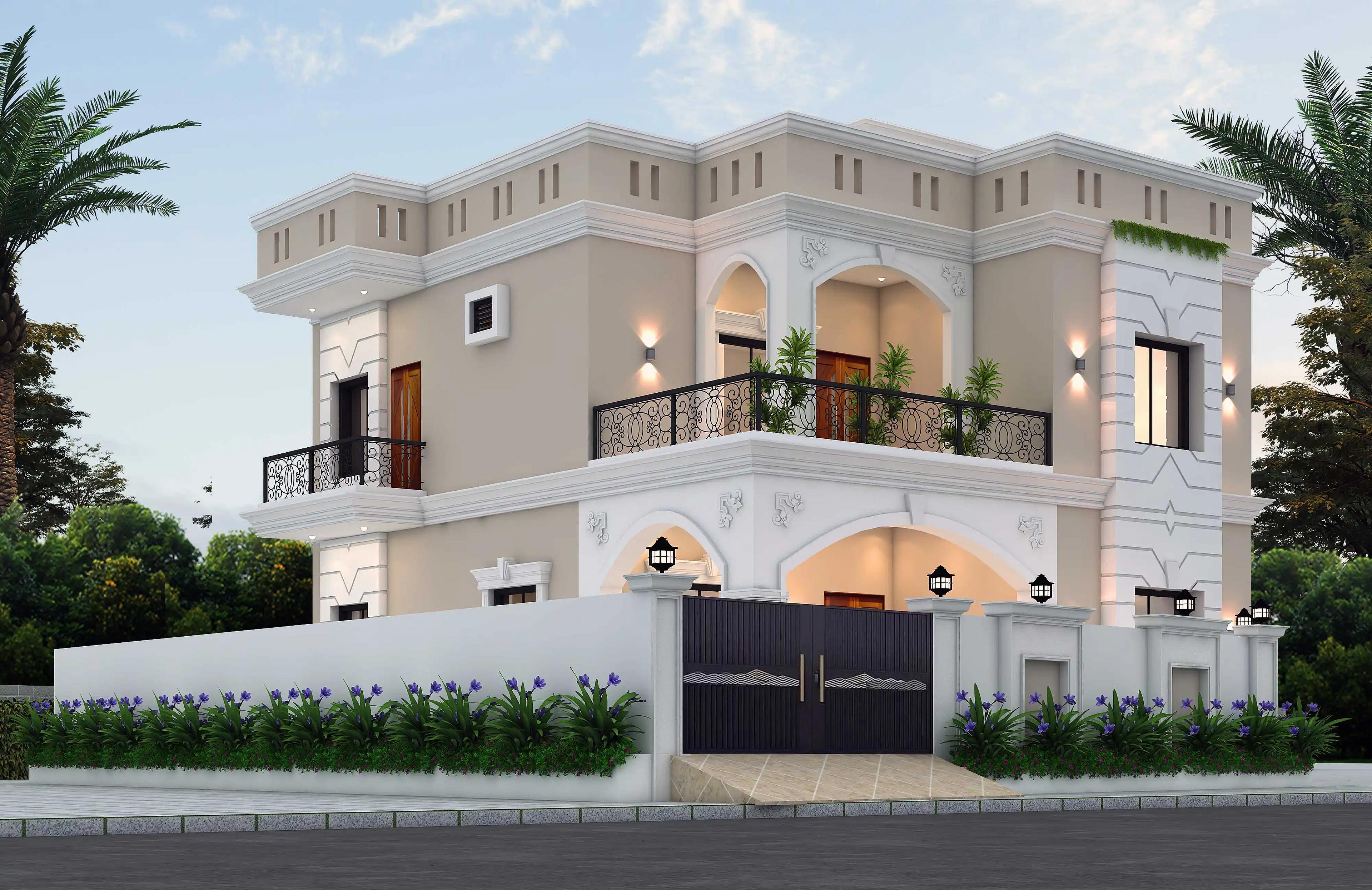 32X37 House plan- 1184 sqft Residential house design At Rajkot thumbnail 2 — Project ID 8500