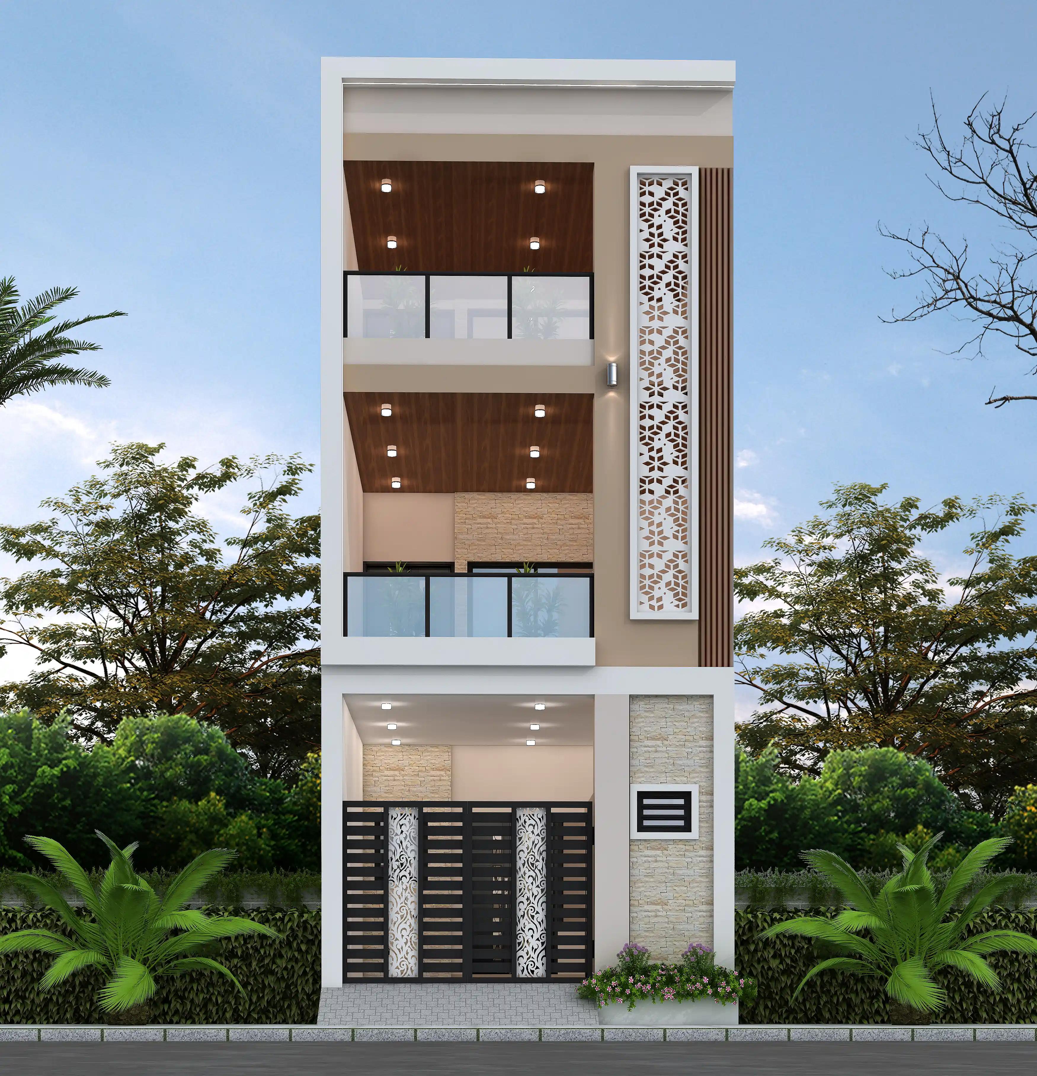 15X60 House plan- 900 sqft Residential house design At Kanpur thumbnail 1 — Project ID 8503