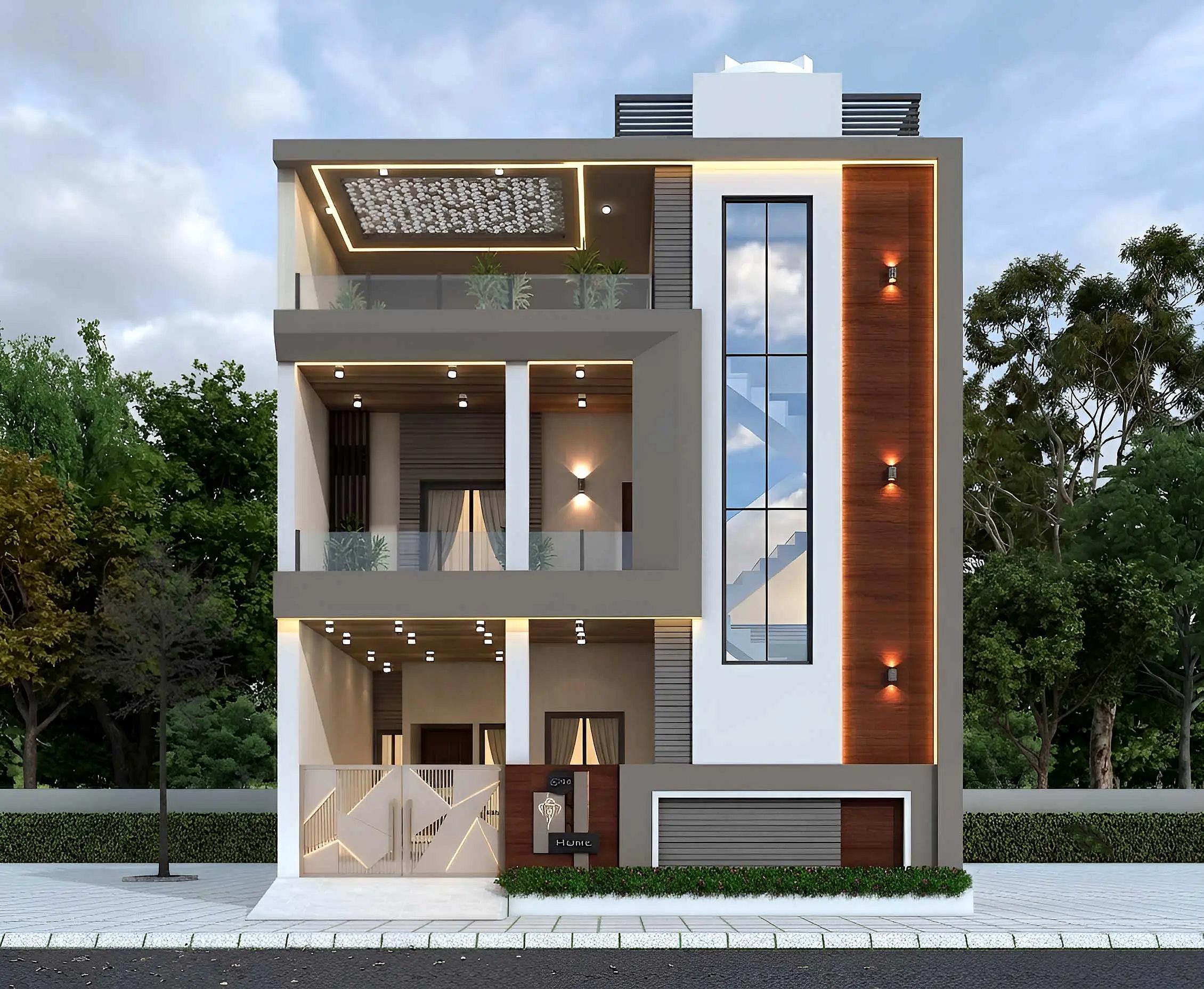 30X40 House plan- 1200 sqft Residential house design At Raipur thumbnail 1 — Project ID 8509