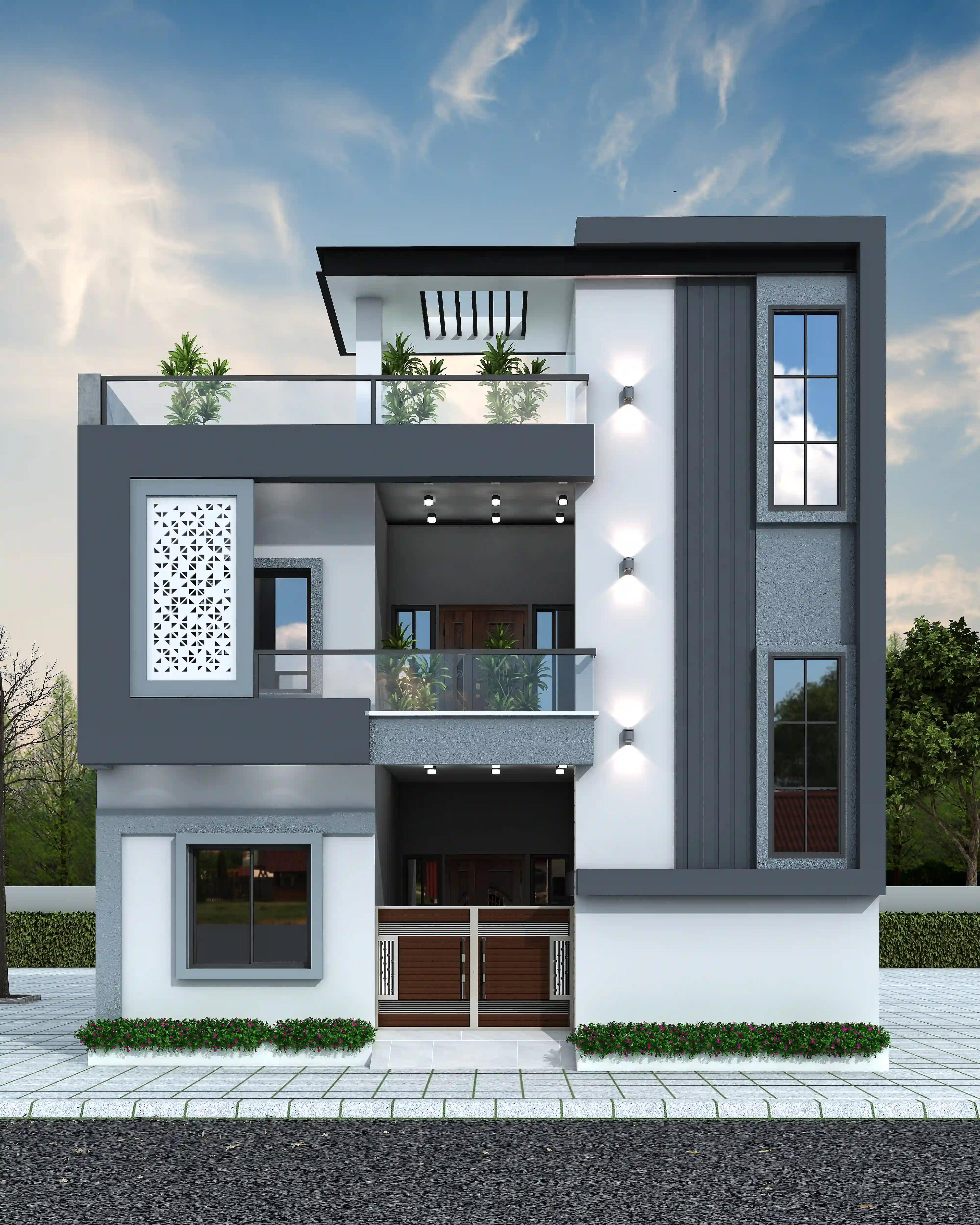 31X30 House plan- 930 sqft Residential house design At Raipur thumbnail 1 — Project ID 8510