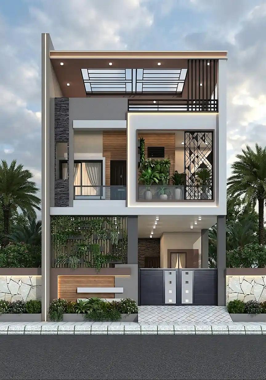 24X45 House plan- 1080 sqft Residential house design At Najafgarh thumbnail 1 — Project ID 8515