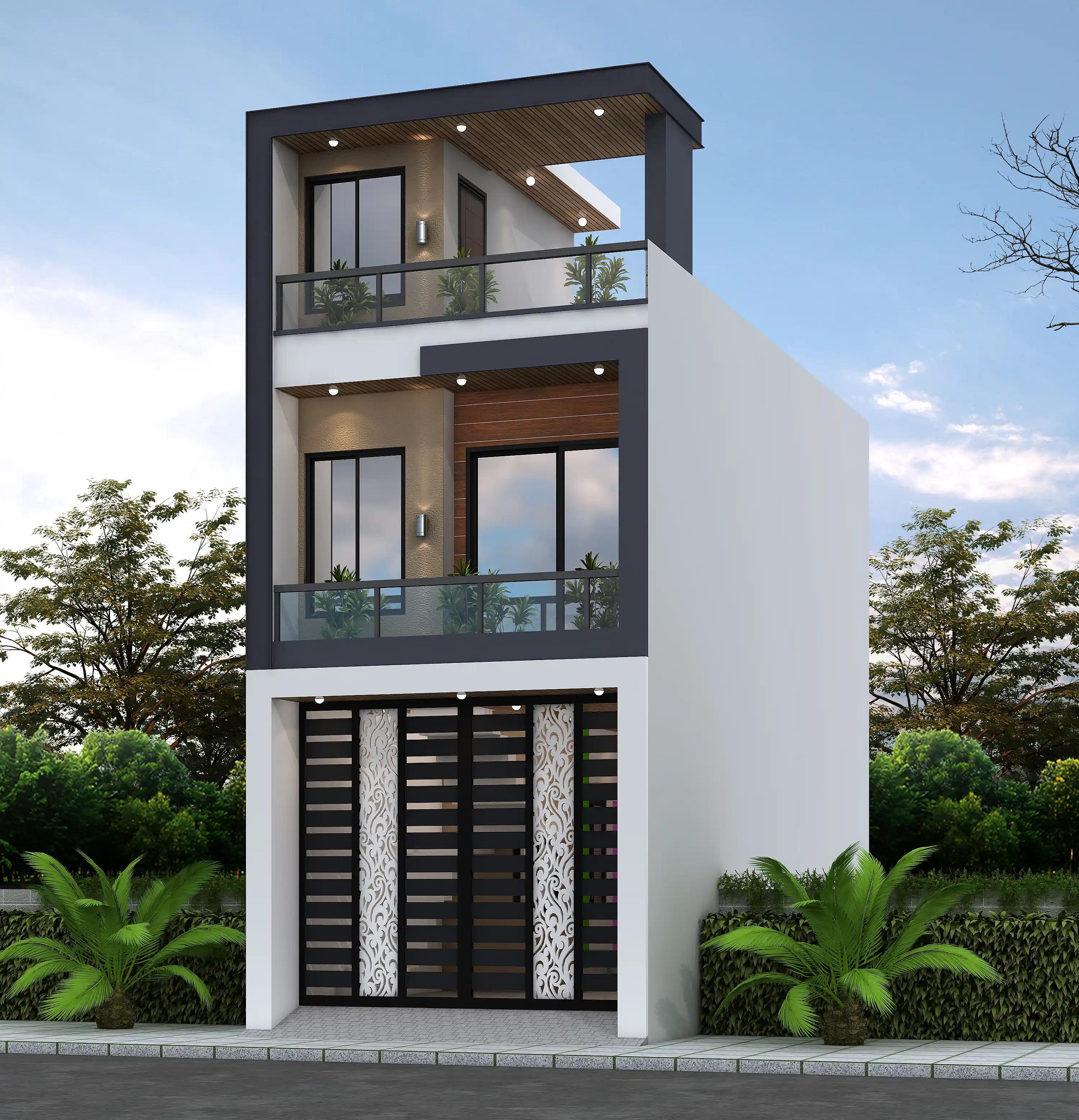 29X59 House plan- 1711 sqft Residential house design At NewDelhi thumbnail 2 — Project ID 8516