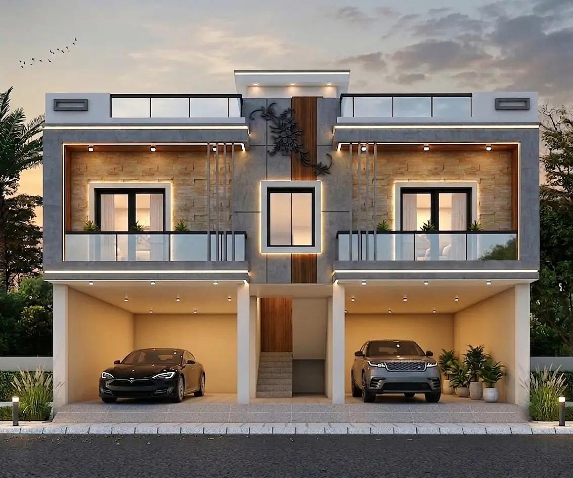 40X34 House plan- 1360 sqft Residential house design At Thane — photo 1 — Project ID 8520