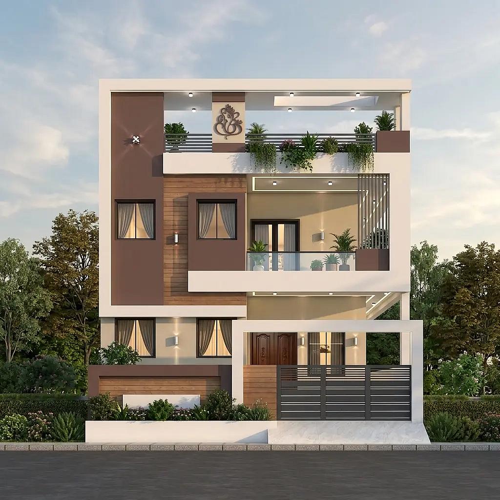 30X66 House plan- 1980 sqft Residential house design At Jhunjhunu thumbnail 1 — Project ID 8522