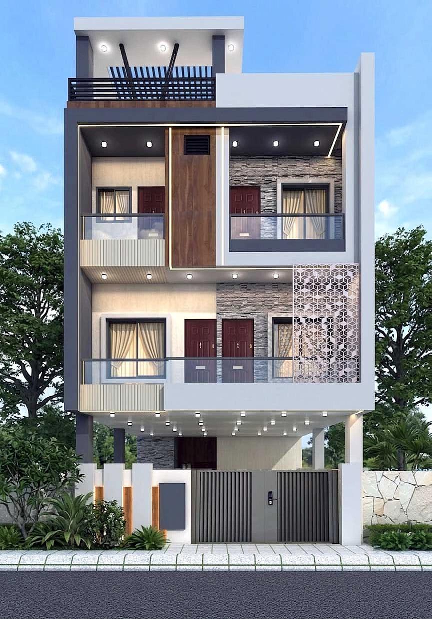 23X60 House plan- 1380 sqft Residential Cum Commercial house design At Mumbai — photo 1 — Project ID 8530