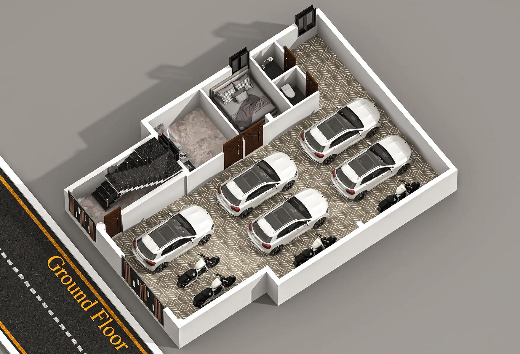 42X50 House plan- 2100 sqft Residential house design At Pune thumbnail 3 — Project ID 8531