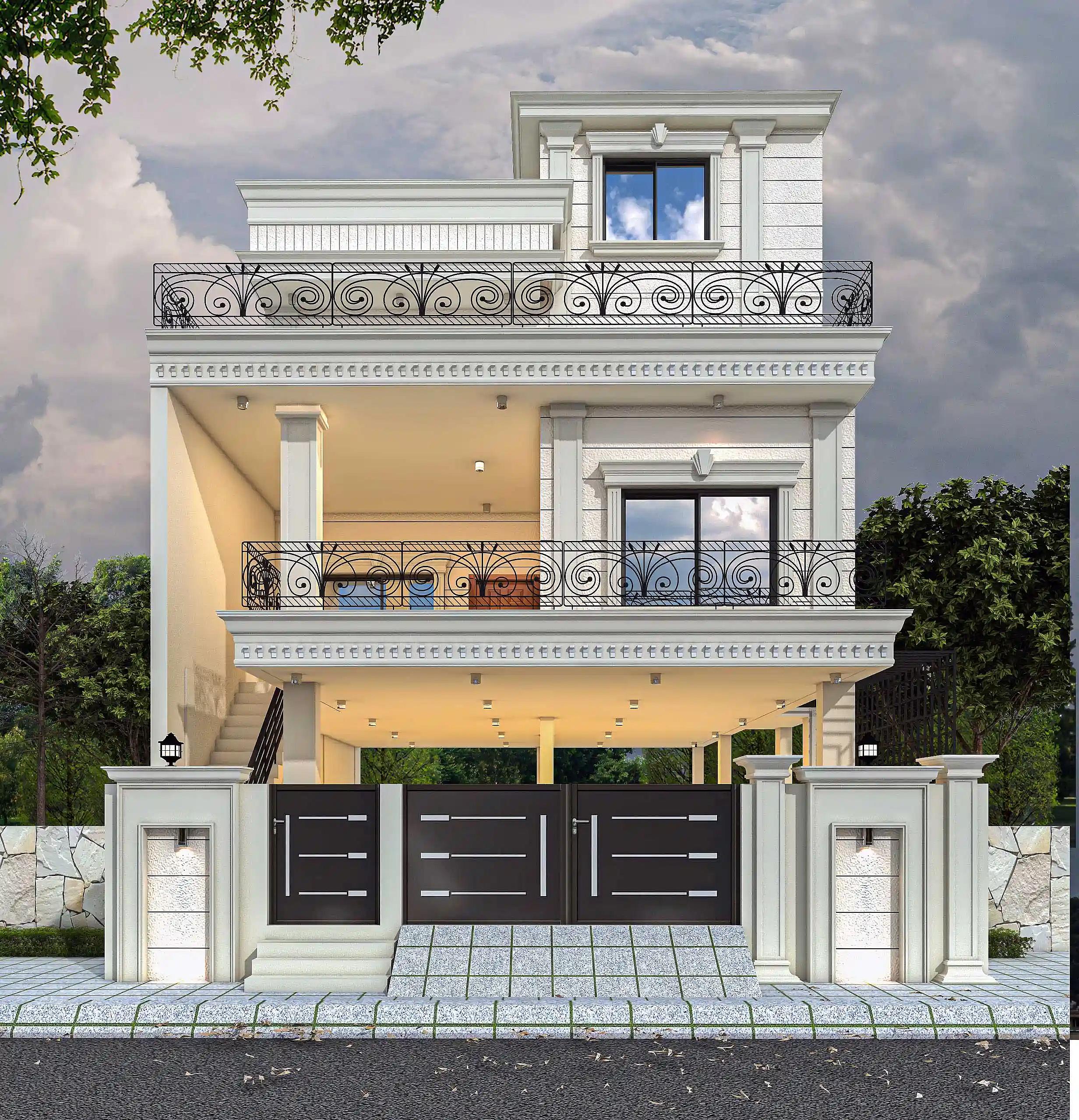 31X48 House plan- 1488 sqft Residential house design At Dehradun — photo 1 — Project ID 8532