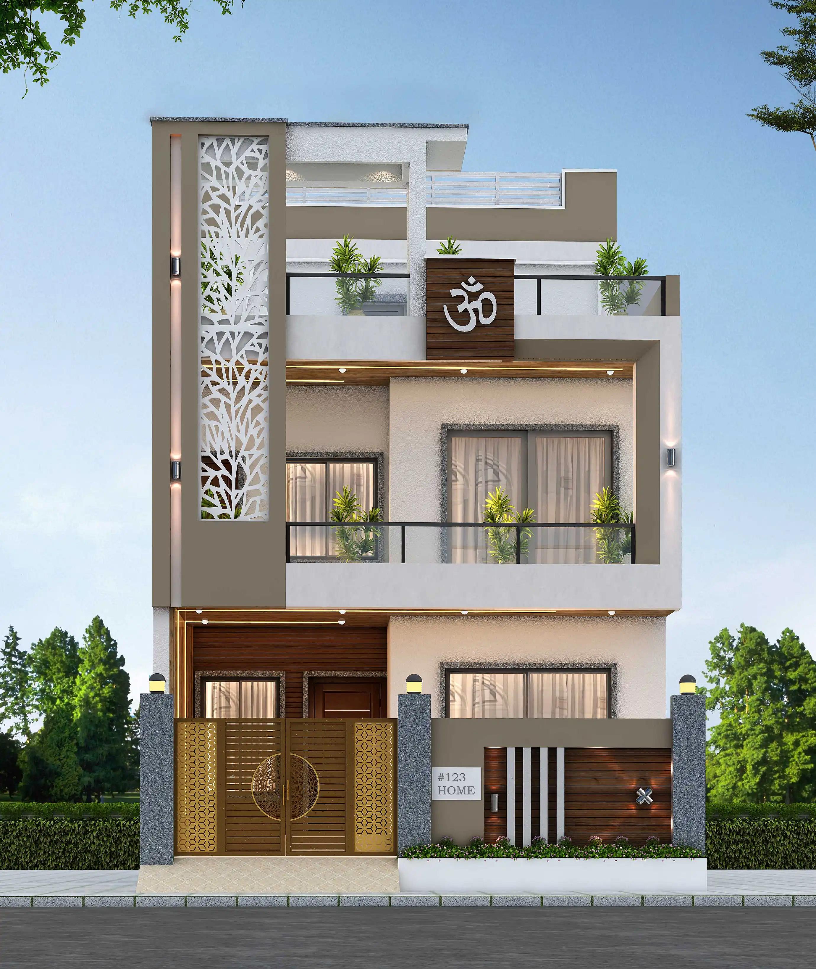 24X57 House plan- 1368 sqft Residential house design At Ajmer thumbnail 1 — Project ID 8534