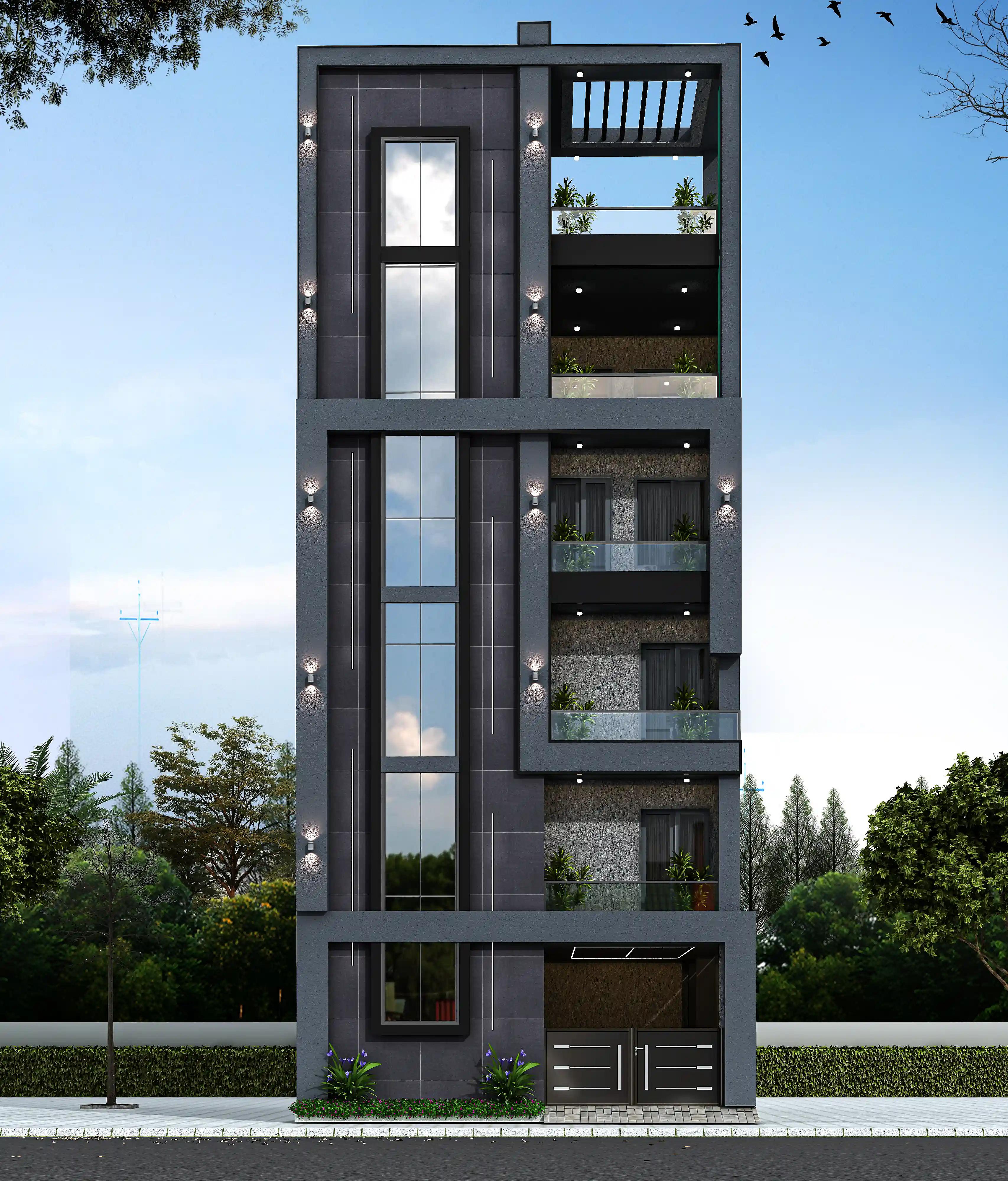 29X39 Apartment plan- 1131 sqft Residential house design At Bangalore thumbnail 1 — Project ID 8538