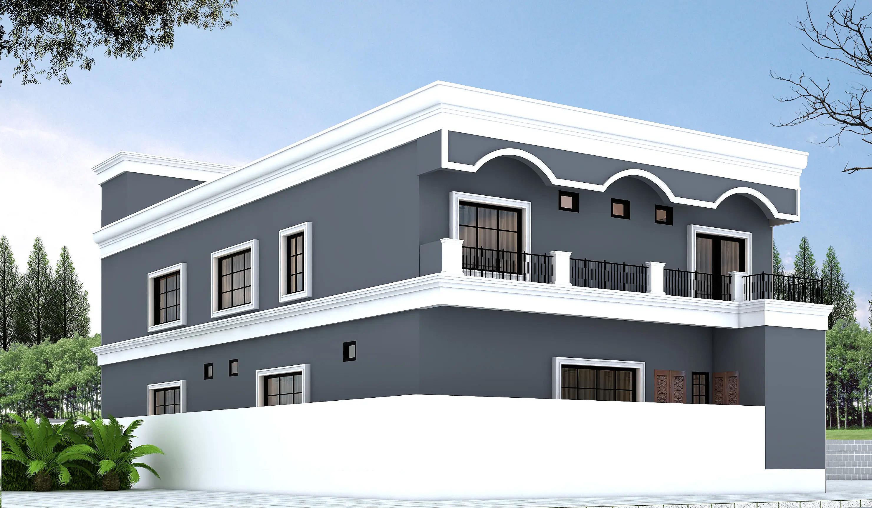 40X83 Apartment plan- 3320 sqft Residential Cum Commercial house design At Ambala thumbnail 2 — Project ID 8541