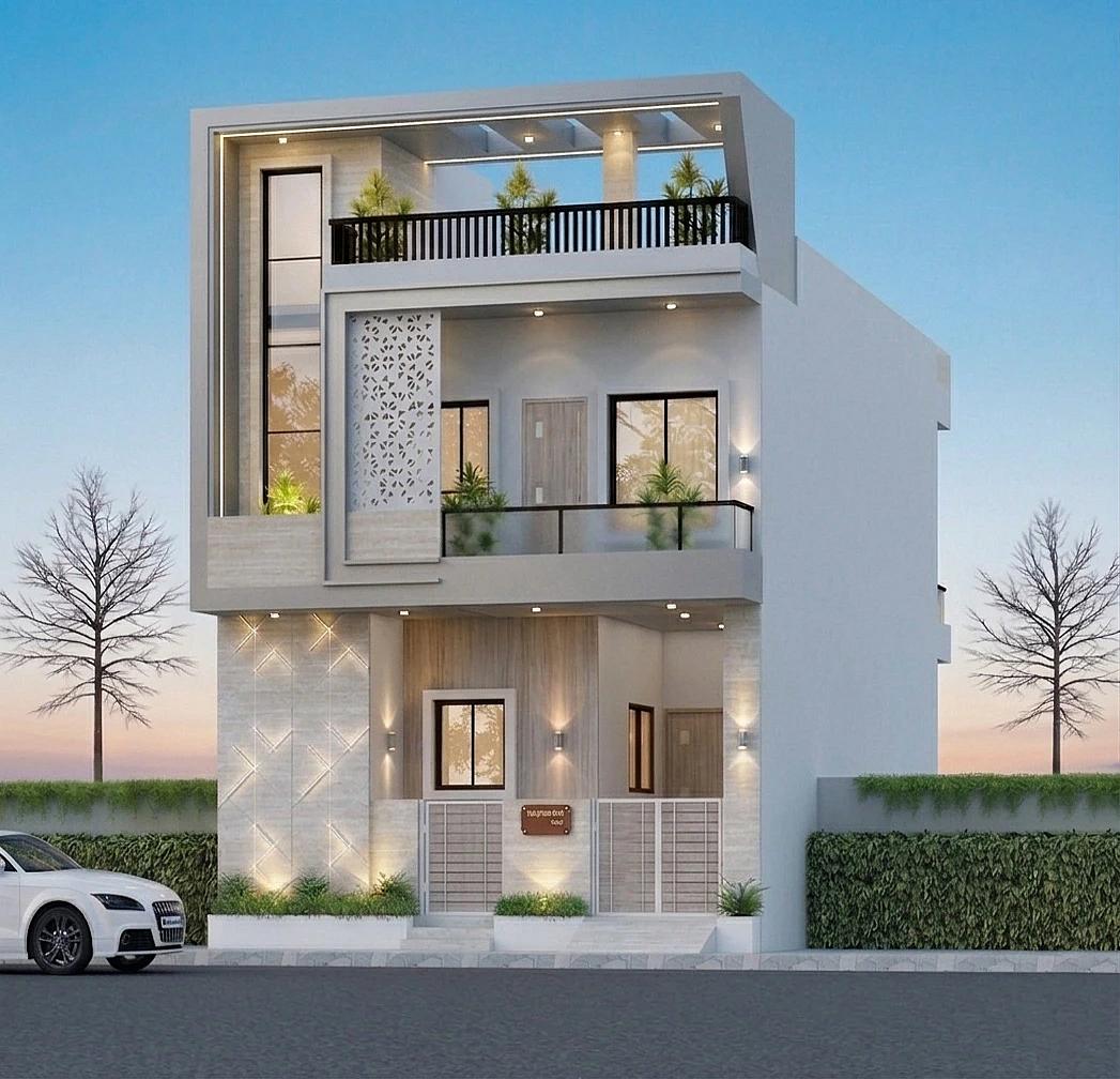 25X40 House plan- 1000 sqft Residential Cum Commercial house design At Nagpur — photo 1 — Project ID 8542