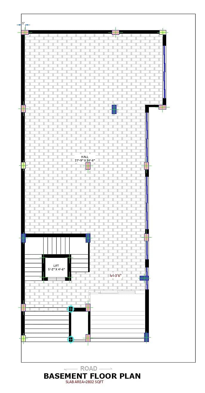 40X80 Residential With Rental Apartment plan- 3200 sqft Residential Cum Commercial house design At Lucknow thumbnail 2 — Project ID 8544