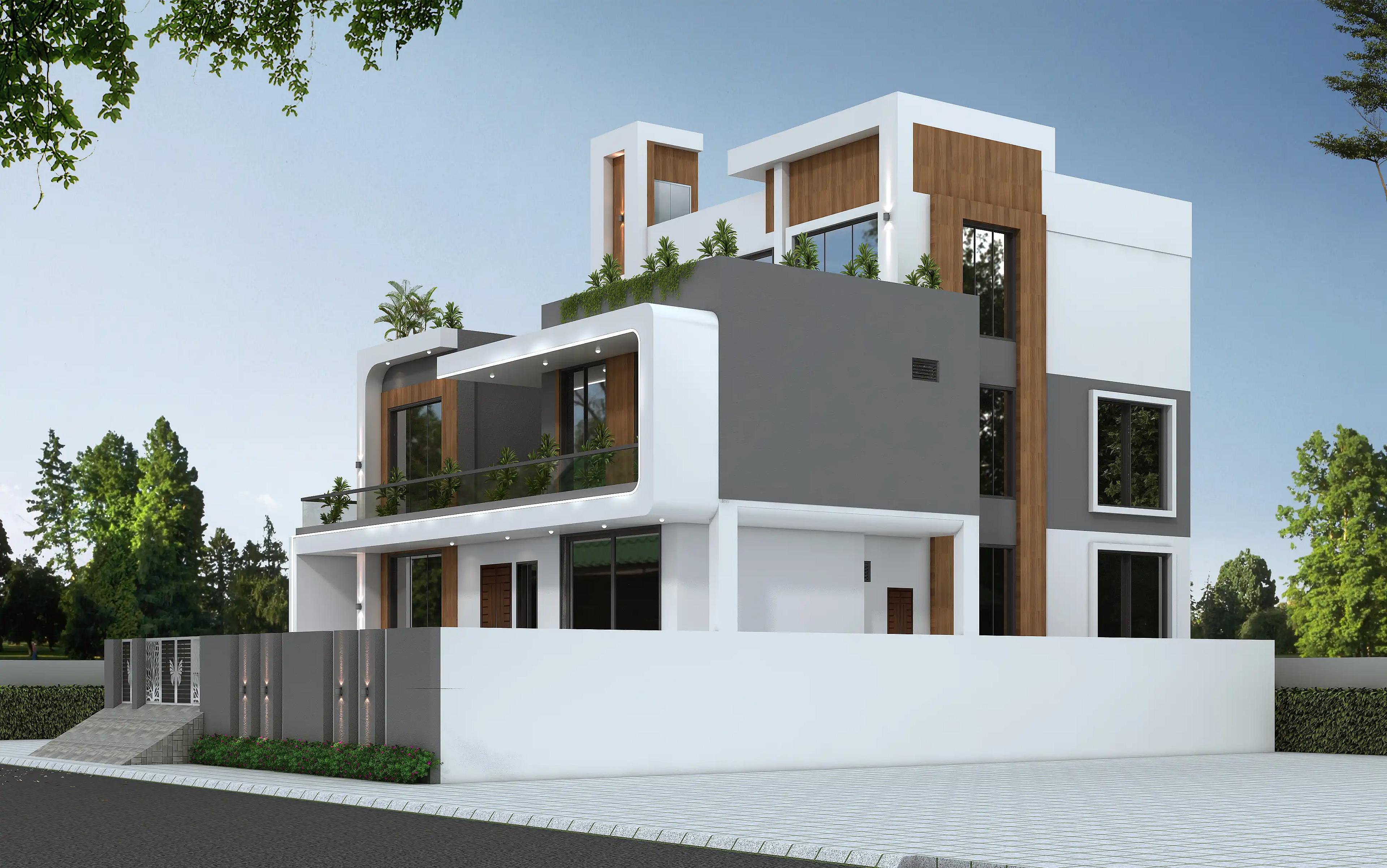 52X75 House with Gym plan- 3900 sqft Residential house design At Burhanpur thumbnail 3 — Project ID 8545