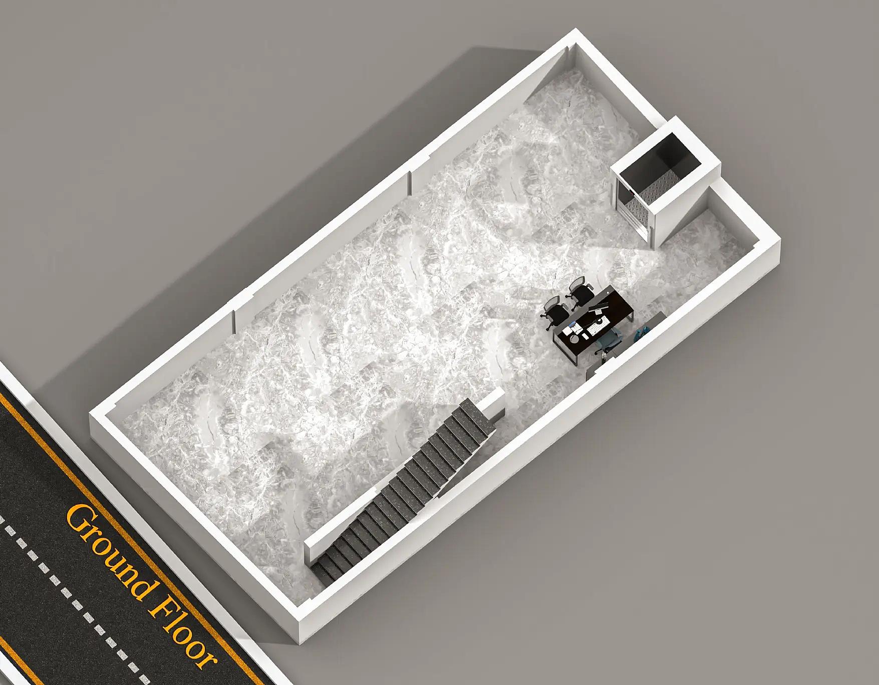 24X51 Commercial office building plan- 1224 sqft Residential Cum Commercial house design At Merta thumbnail 2 — Project ID 8549
