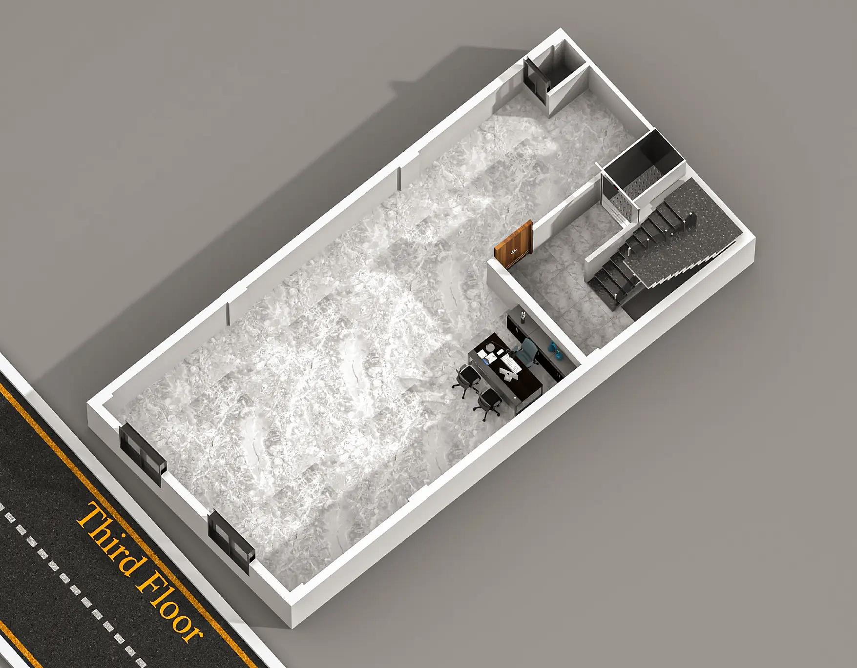 24X51 Commercial office building plan- 1224 sqft Residential Cum Commercial house design At Merta thumbnail 5 — Project ID 8549